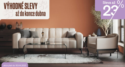 VÝHODNÉ SLEVY – AŽ DO KONCE DUBNA!
