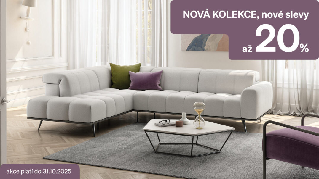 Říjen plný italského stylu s Natuzzi Editions 🍁 Sleva až 20 % na všechny NOVINKY