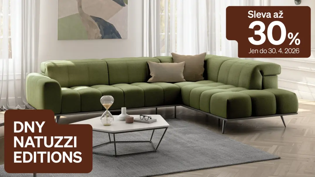 Dubnová sleva na italský nábytek – až 30 %.